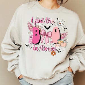 Puse el Boo en Boujee Ghost Png, Coquette Halloween PNG, Diseño de sublimación de fantasmas, Temporada espeluznante Png, Calabaza Png, Halloween Mama Png