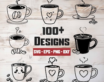 Cofee SVG Bundle, Cofee Vector, Cofee Silhouette, Cofee Clipart - digital download svg, png, eps, dxf, svg files for cricut