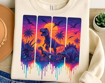 Colorful Dinosaur PNG, T-rex Shirt PNG, Boys Shirt PNG, Shirt Sublimation Png Designs, Dinosaur Png, Kids T-Rex Sublimation, Commercial Use