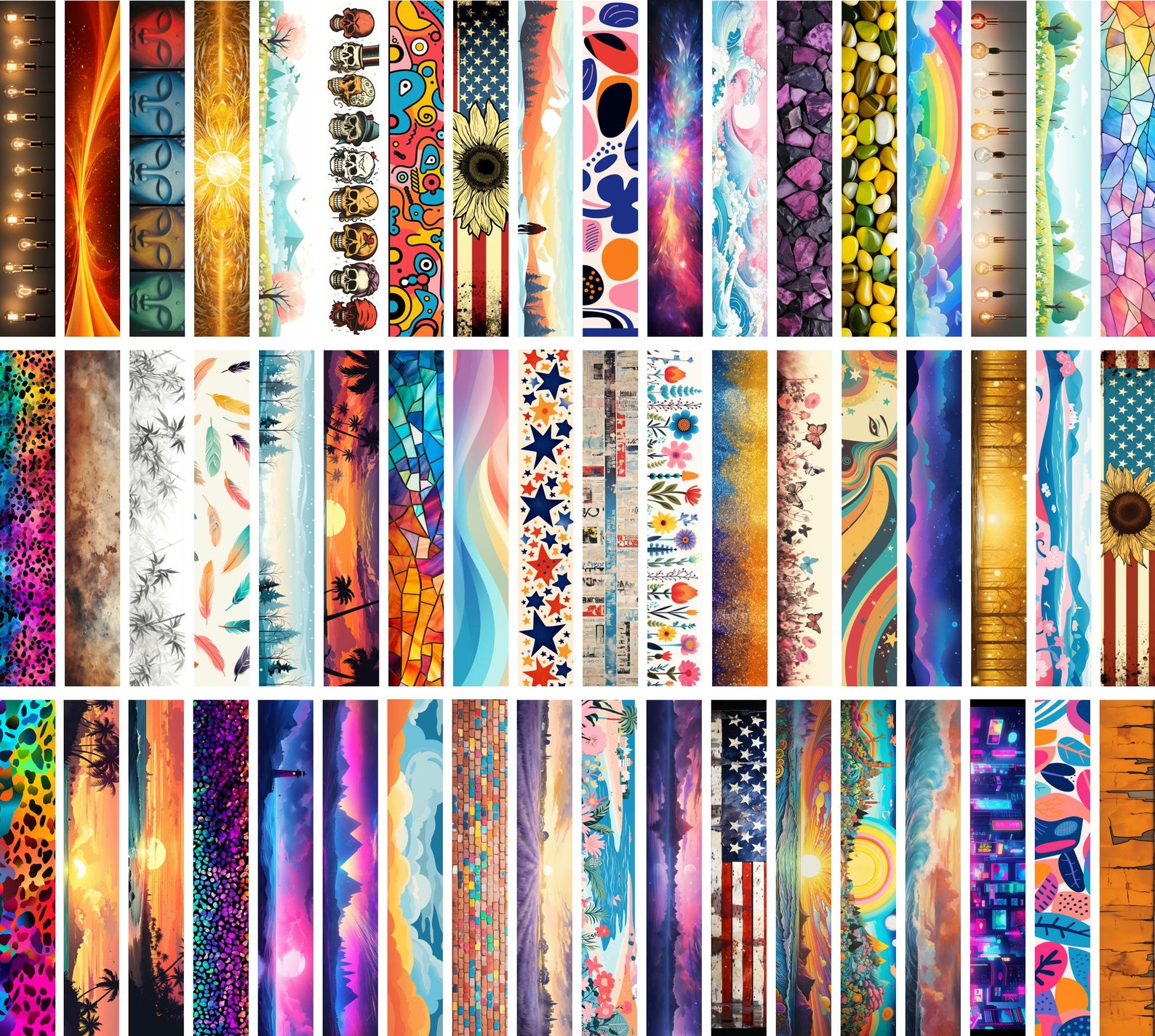 220 PNG Key Fob Wristlet Sublimation Design 1.5 X 9 Inch, Key Fob ...