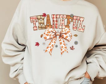 Thankful Coquette PNG, Thanksgiving Sublimation, Coquette Bow Leopard Design, Fall Sublimation, Autumn Png, Thanksgiving Png, Fall PNG