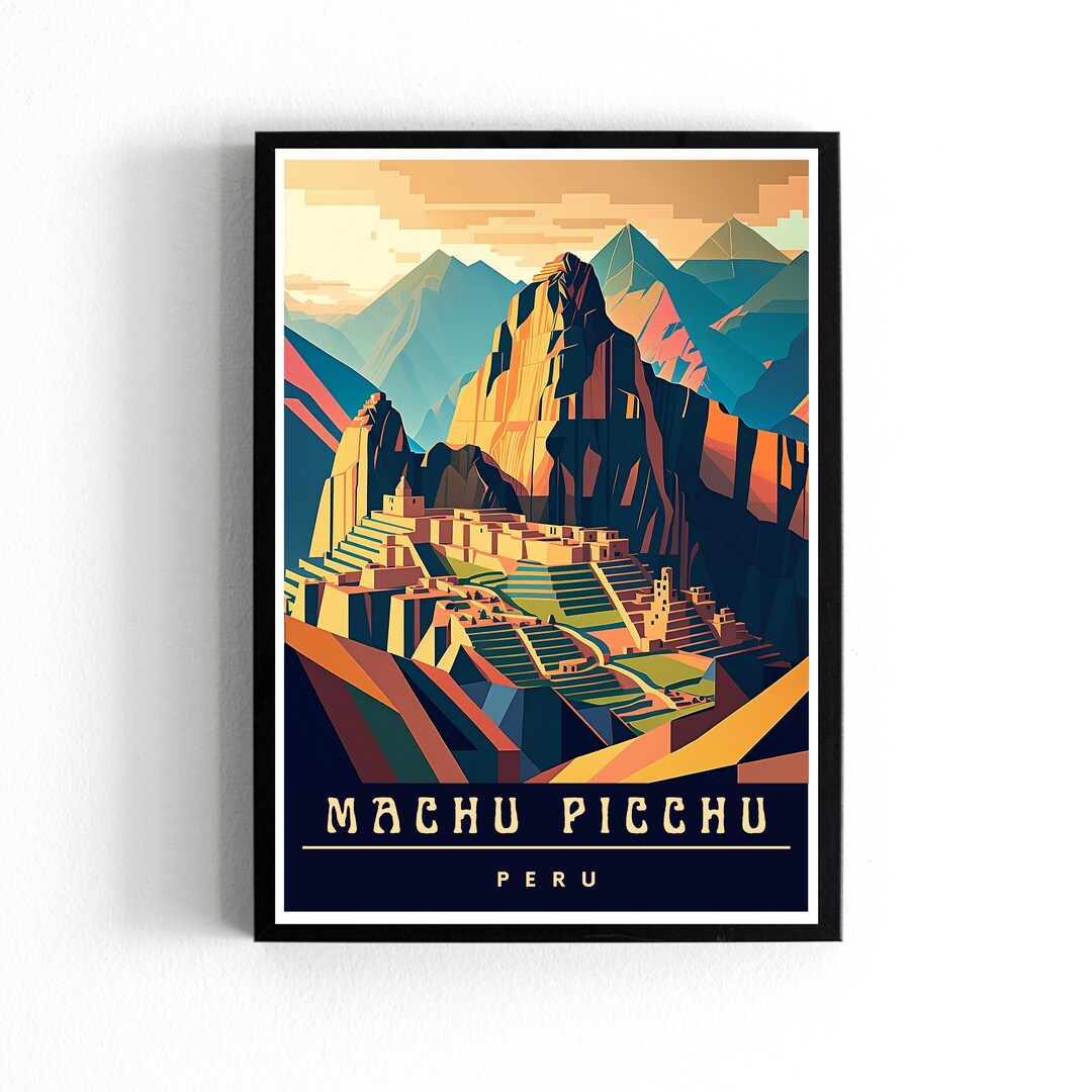 Machu Picchu Print, Machu Picchu Poster, Machu Picchu Wall Art, Machu ...