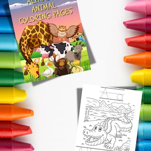 Animal ABC Printable Coloring Pages