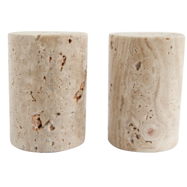 Travertine Salt & Pepper Shakers, Salt and Pepper Shaker set