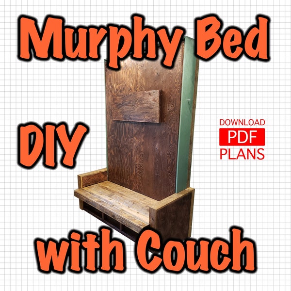 Murphy Bed with Couch DIY Plans | Affordable and Simple without Expensive Hardware
