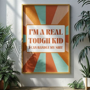 TTPD Poster Ich kann es mit einem gebrochenen Herzen tun Poster gefoltert Dichter Abteilung Ich bin ein echtes Tough Kid Maximalist Wohnung Y2k Wohnung Dekor