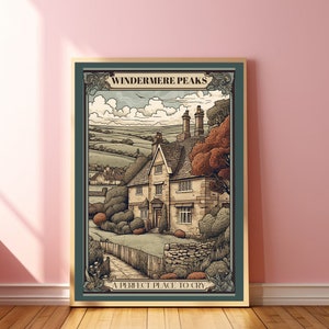 Windermere Peaks Poster, A Perfect Place To Cry Poster, Retro Apartment Poster, Artsy Kitchen Art Print, Hot Girl Prints, Indie Room Decor