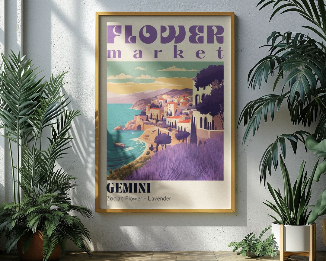 Gemini Poster Gemini Print Gemini Wall Art Gift for Gemini Gift for Mom ...
