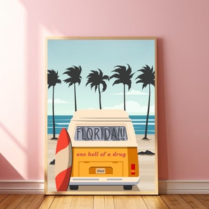 Florida Ttpd Poster Vintage Travel Print Retro Travel Poster Florida Gift Retro Cities Prints Florida Poster Ttpd Florida Art Florida!!! Art
