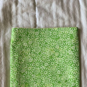 Green Floral Book Sleeve | Padded Book Protector | iPad Sleeve