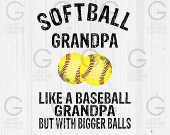 Dziadek softball png, sport png, pliki sublimacji dziadka softball, zniszczone czcionki urodziny taty png, dzień ojca png, zabawny cheer dad png