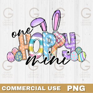 Hoppy mini Easter PNG easter sublimation file kids easter sublimation file cute easter png easter pod files easter gifts easter vibes mini