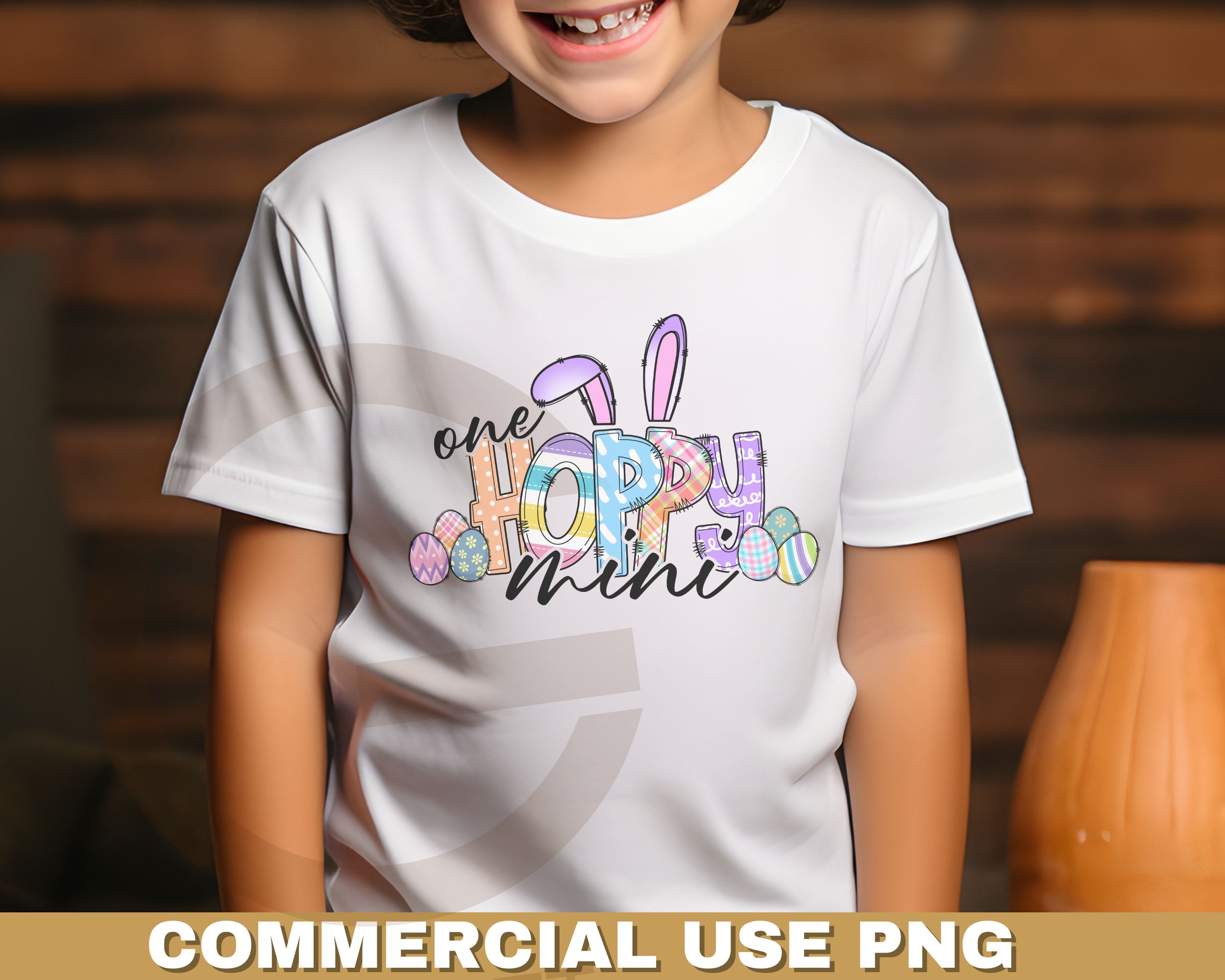 Hoppy Mini One Hoppy Mini Sublimation Png File, Easter Kids Clipart, Cute Easter ...