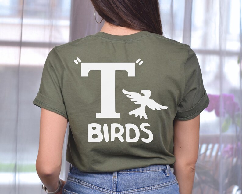 T birds svg grease svg vintage svg halloween lazy costume svg instant download halloween party movie sublimation file black birds png file image 16