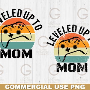 nivelado para a mãe, sublimação normal e angustiada png, anúncio de novo bebê, nova mãe gamer para ser png, pacote retrô de mãe para jogos png