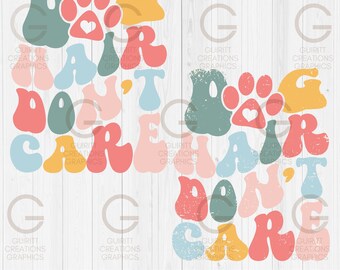 Hundehaare Don't Care retro png, Hund Mama png sofortiger download, Hund Mama Shirt png, Hundefriseur png, Pelzmama digitale Dateien, Haustierbesitzer Spaß png
