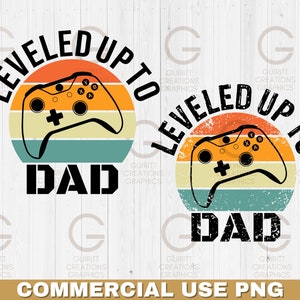 nivelado para papai normal e angustiado png, anúncio de novo bebê, novo pai jogador para ser png, divertido pôr do sol de pai de jogos retrô, controlador de jogos