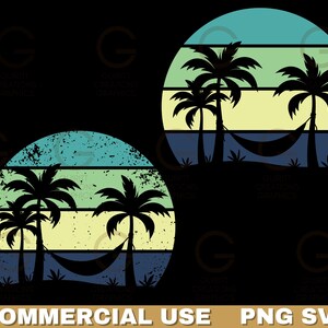 Vintage beach Sunset png and svg palms on the beach sunset Retro sunset clip art bundle Retro sunrise Vintage palm tree sunset background