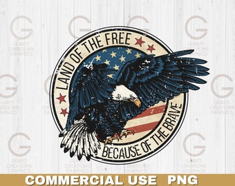 Land der freien png 4th of july Sublimationsdatei USA Flagge retro Amerika Adler png patriotisch USA png Memorial Day Stars and Stripes png 1776
