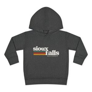 Sioux Falls Toddler Fleece Hoodie, Cozy Kids Sweatshirt, Unisex Pullover, Birthday Gift, Casual Wear, Cute Toddler Apparel