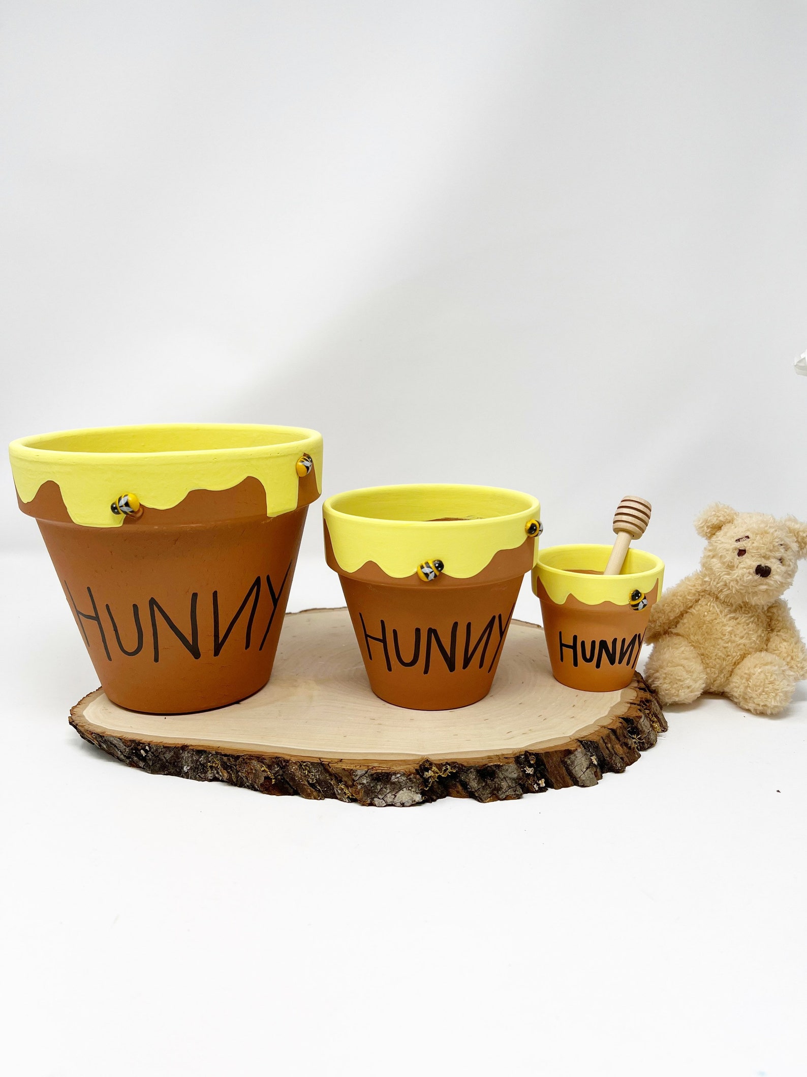 Winnie the Pooh Terracotta Hunny Pots Centerpieces , Honey Pot Party