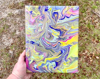 Acrylic Pour Painting - “Neon Lights”