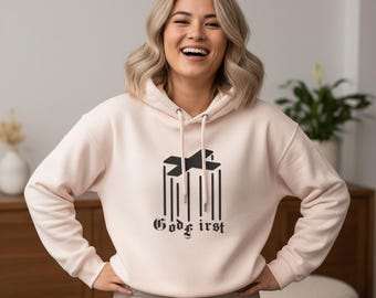 Womens Inspirational Crop Hoodie, Workout Pullover, Positive Vibes Sweatshirt, Gym Motivation Top, Fitness Sweater