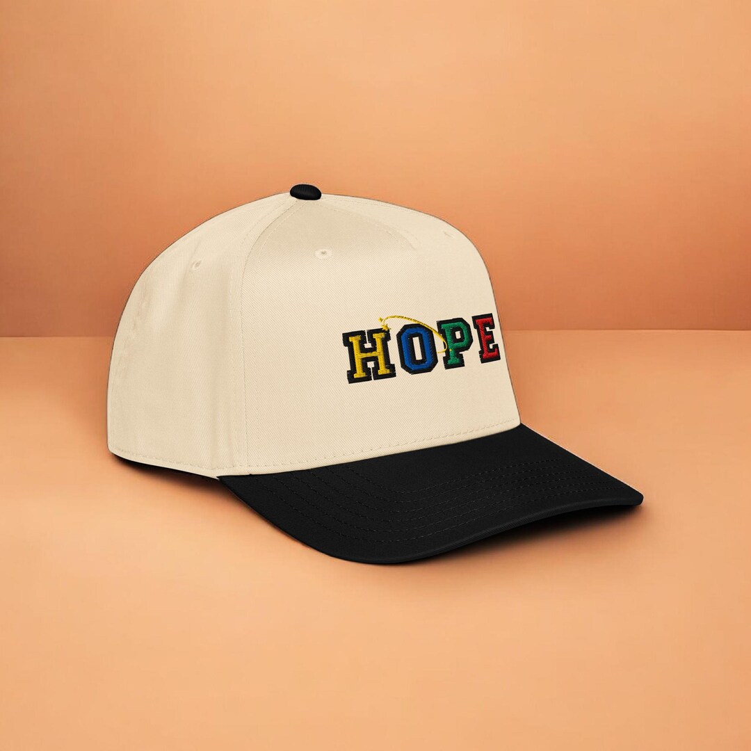 Multicolor Cap Multi Color Cap Curved Brim Hope Inspiration Apparel Multicoloration ...