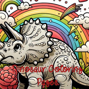 Fun Dinosaur Activity Coloring Sheet Playful Dinosaur Coloring Pages Fun for Children  For Kids Instant Download Available