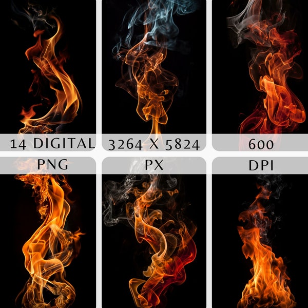 Fire PNG Overlay: Ignite Your Designs! Perfect for Photoshop, Vivid Flame Texture, Digital Background for Creatives & Graphic Designers