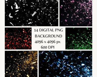 Dynamische confetti-explosies-overlay, feestelijke confetti-textuur, zwangerschaps-overlay, achtergrond evenement, greenscreen-overlay, bruiloft-overlay