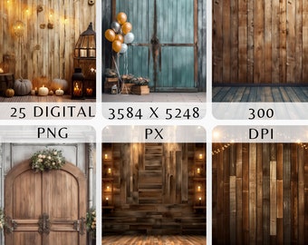 Rustic Wood Digital Backdrop Overlays,Wood Digital Backgrounds for Photoshop, Portrait Digital Backdrop Overlays, Rustic Wood Backgrounds
