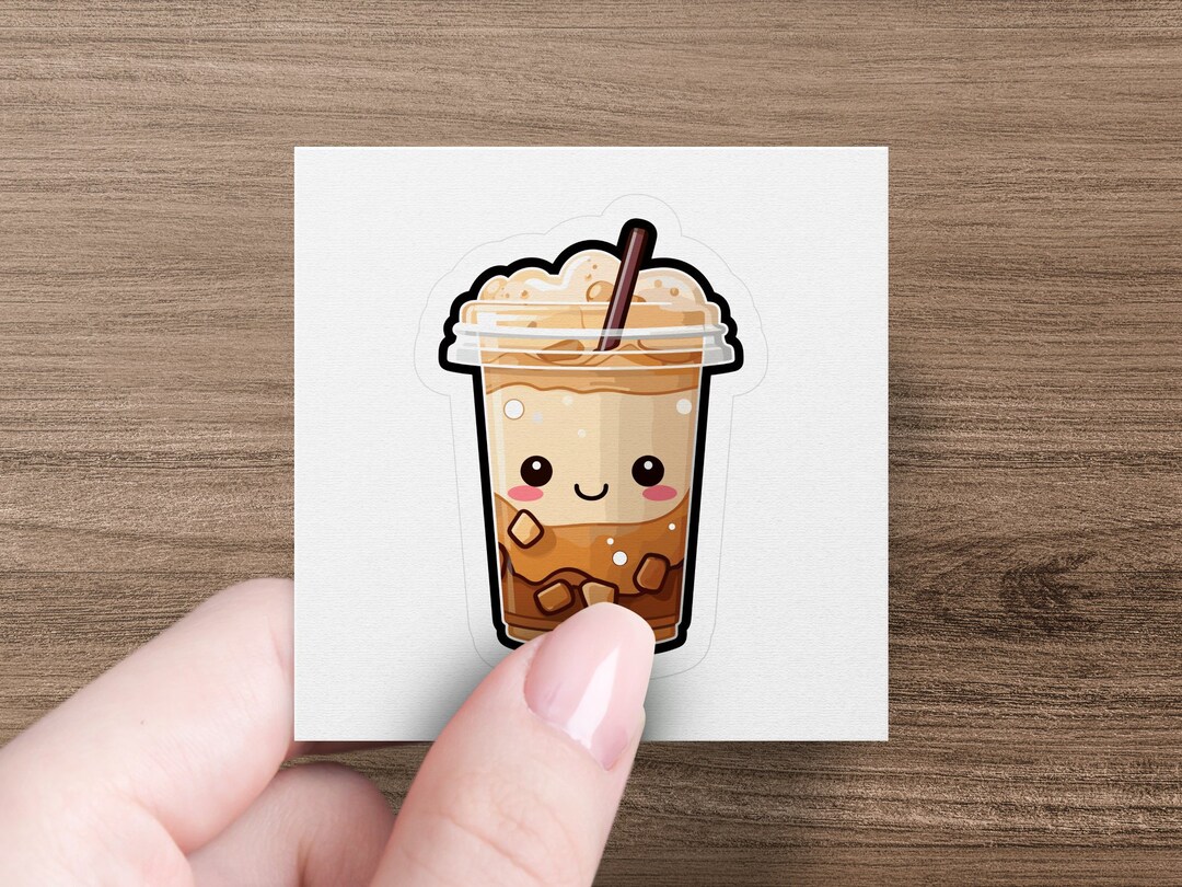 ICED COFFEE Iced Coffee Decal Car Decal Laptop Sticker - Etsy