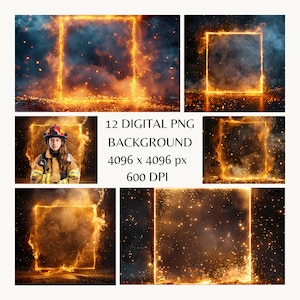 Elementarer Feuer Hintergrund, Ätherische Leuchtkraft, Porträthintergrund, Feuer Hintergrundüberlagerung, Dynamische Fotoüberlagerung, Photoshop Hintergrund