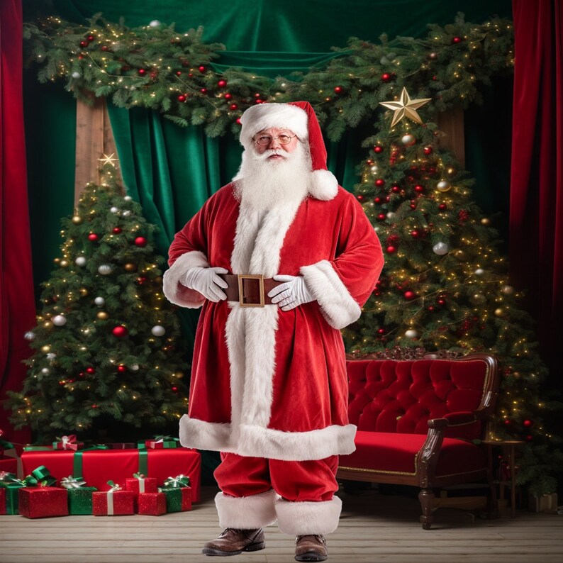 Deck the Halls With Festive Christmas Digital Backgrounds for Photoshop Perfect for Holiday 