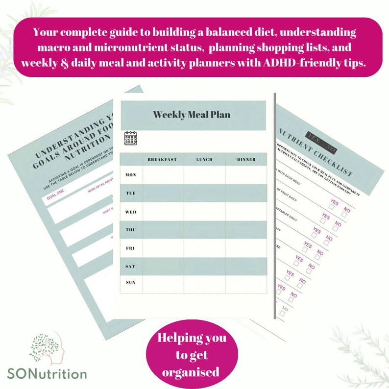 100 ADHD Friendly-recipes, Meal Planner, Menu Planner, ADHD, Recipes ...