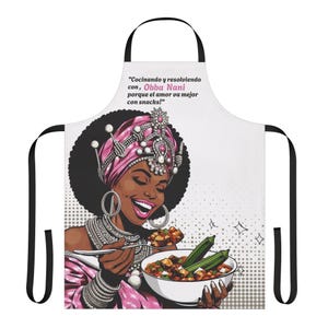 Delantal &quot;Cocinado&quot; de Obba Nani: ¡Ideal para el Cocinero! Un regalo especial para devotos, padrinos o chefs.