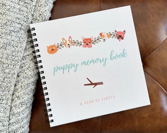 Puppy Memory Book - New Puppy Gift - Dog Mom Gift - Photo book - Keepsake - Scrapbook - Dog Journal - Photo Album - Best Puppy Gift