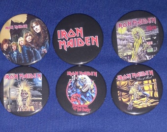 Iron Maiden 1 1/2" Pinback Buttons (custom made)