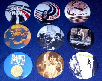 Elliott Smith 3 1/2" Buttons (Spezialanfertigung)