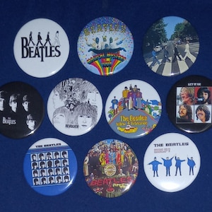 The Beatles 1 1/2" Pinback-knoppen (op maat gemaakt)