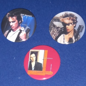 Jeff Buckley 1 1/2&quot; Pinback Buttons (custom made)