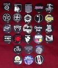 1980s/1990s Goth Rock bands 1 1/2&quot; Pinback Buttons (custom made)