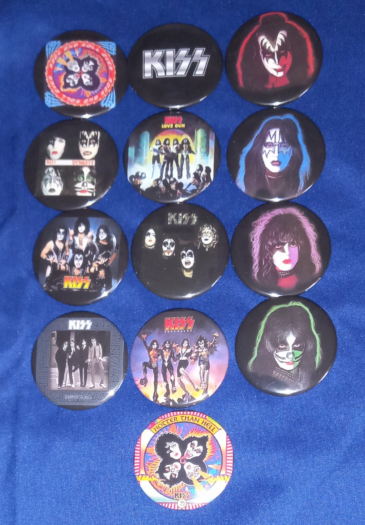 1.25 Classic Rock Band Logo Pin-Back Buttons