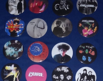 The Cure 1 1/2" Pinback Buttons (custom made)