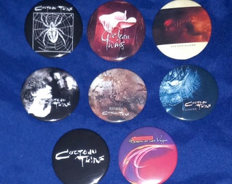Cocteau Twins 1 1/2" Pinback Buttons (custom made)