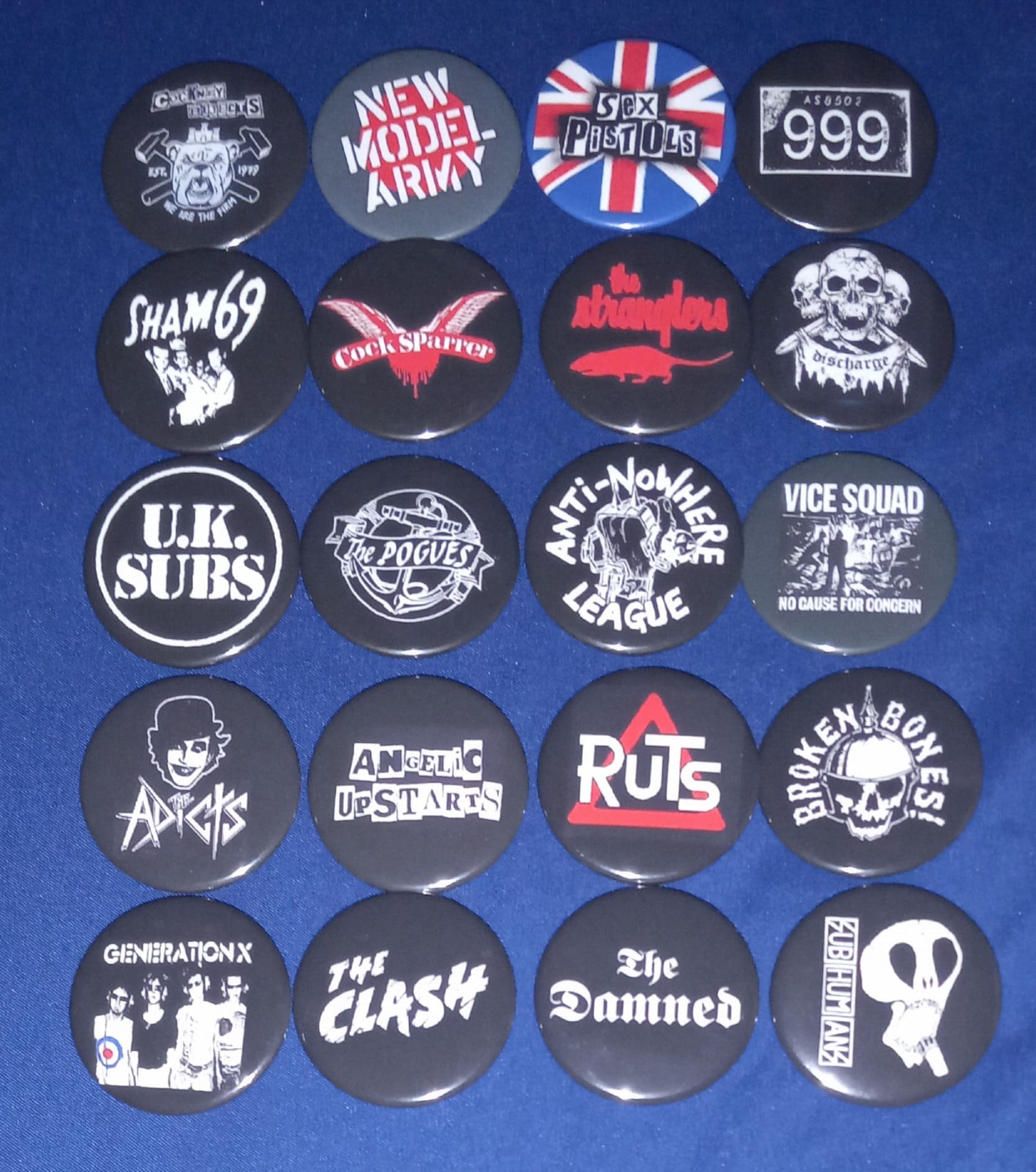 Pop Punk Logo Pin-Back Buttons