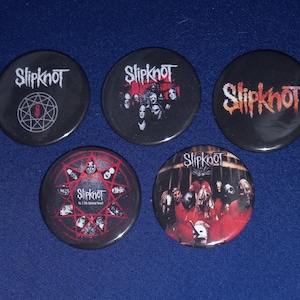 Slipknot 1 1/2" Pinback Buttons (custom made)