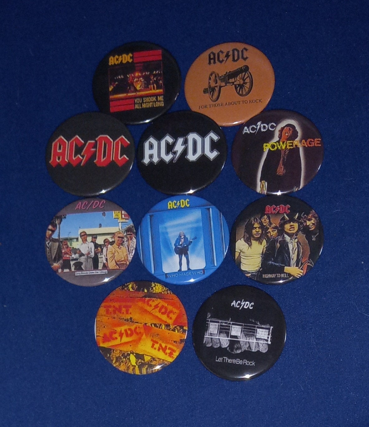 Tapis vinyle vintage acdc rock music - TenStickers