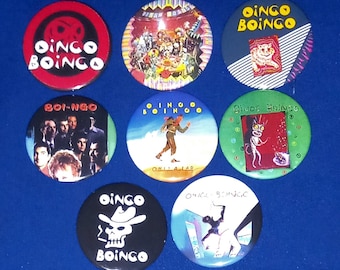Oingo Boingo 1 1/2" Pinback Buttons (custom made)
